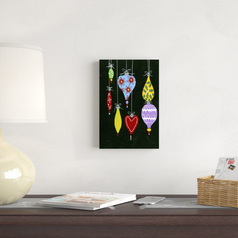 «Jazzy Christmas II» par Regina Moore - impression sur toile tendue, H 12 po x l 8 po