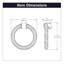 Bijou Sybil Collection Ring Pull 2-7/8 Inch x 2-3/4 Inch-1535361297