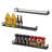 3 Piece Modern Matte Black Spice Rack
