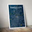 Carte de Kansas City - impression sans cadre sur papier-24705581