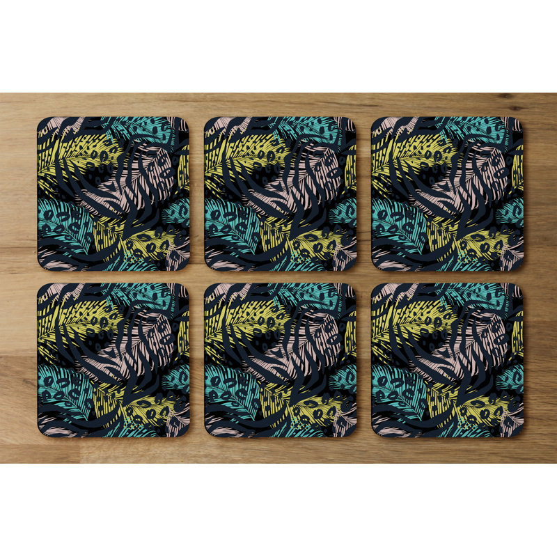 Square 6 Piece Coaster Set