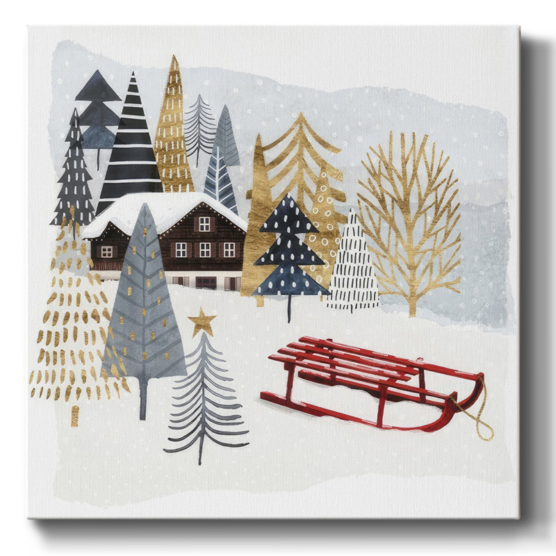 Chalet de Noël II, H 10 po x l 10 po x P 1,5 po