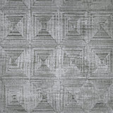 Pepper Sheen Finish Geometric Diamond Raffia Wallpaper Roll