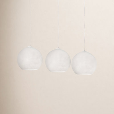 Darus 3 Light Glass Dimmable Pendant