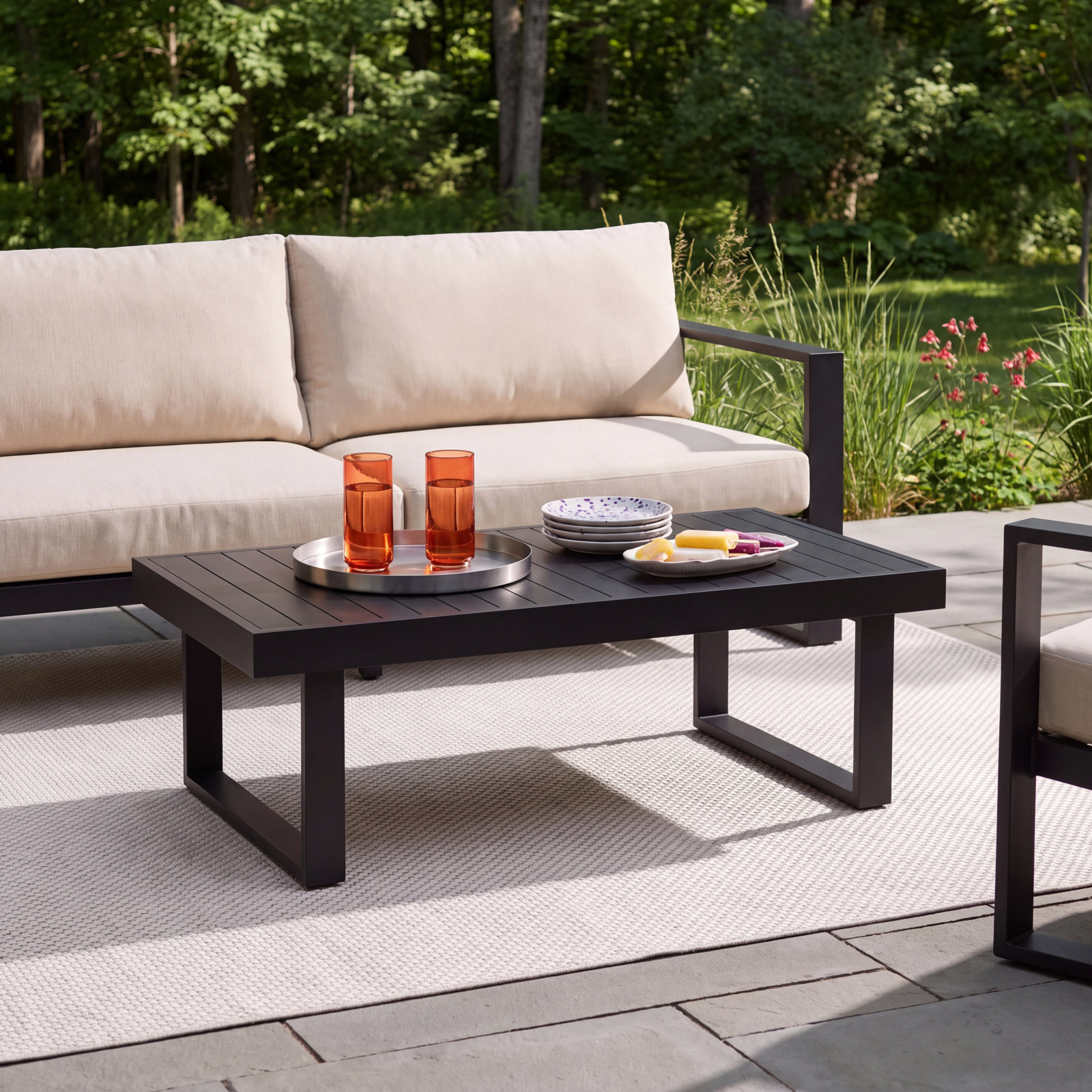 Dwyer 30" Patio Table, Black