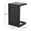 Table en forme de C CAPE CORAL ALU GRIS-23138444