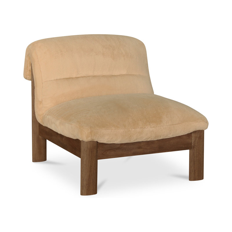 Pierce Accent Slipper Chair, Brown