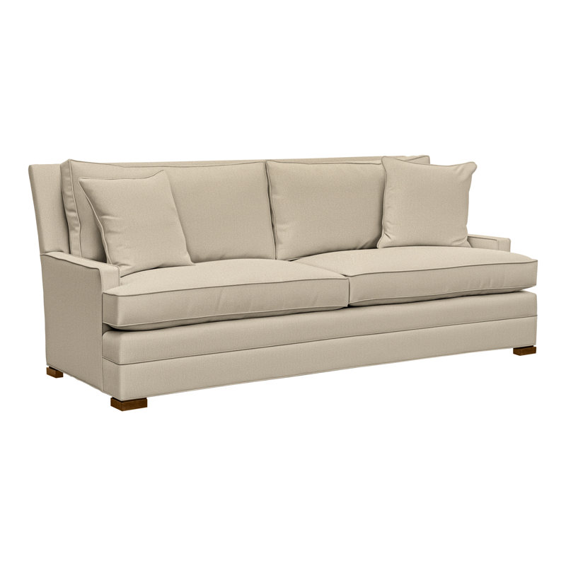 Riverside 87.5" Sofa, Havana, Tuck Linen, Yes