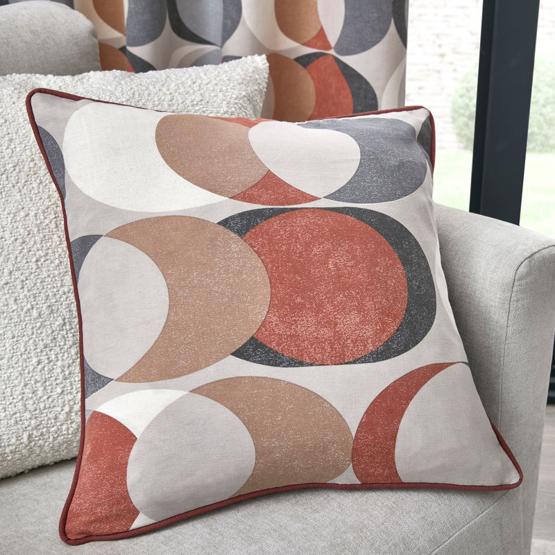 Sander Geometric Spice Square Throw Cushion Cover