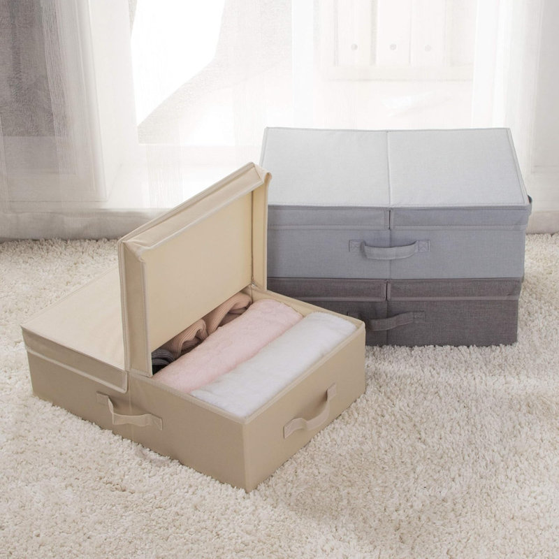 Ebern Designs Plastic Box, Beige