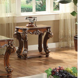 Carlene Solid Wood Top End Table