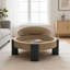 Table basse 33 po moderne avec rangement caché et 3 pieds carrés-265281918