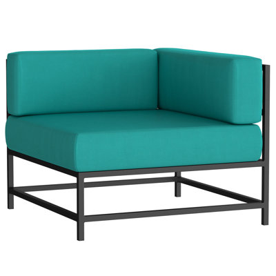 Chaise de patio avec coussins Sunbrella Delano