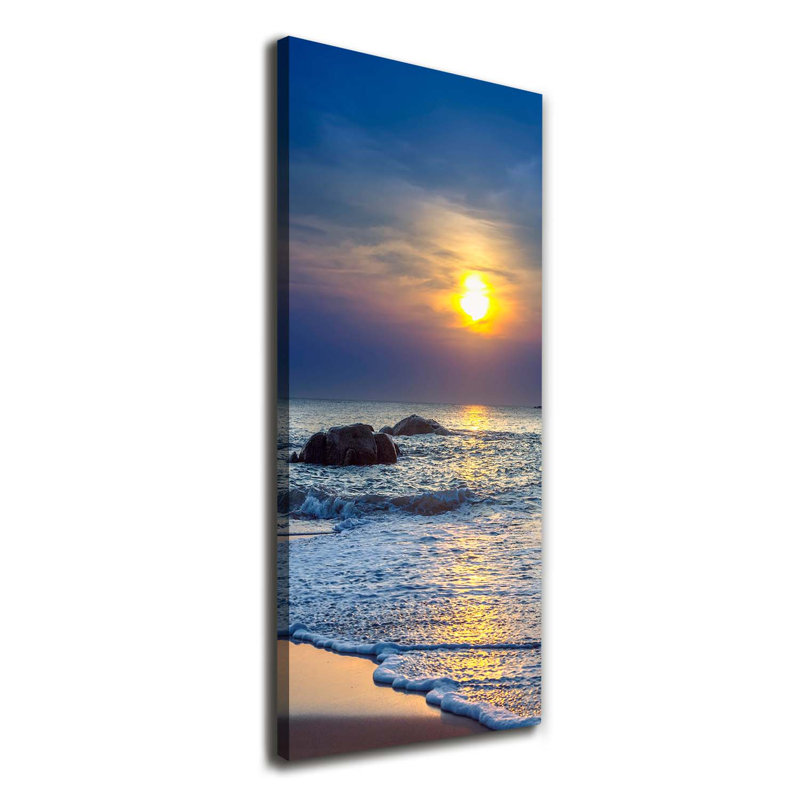 Sunset Beach - Wrapped Canvas Print