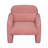 Stylish and Minimalist Fleece Single Sofa Chair with Arms and Pillow, Armchair-485377008