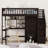 Elevare Bunk Bed With Roof And Window, Pinewood And MDF-417641049-417641054