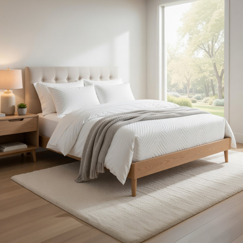 Matelas simple Mae, mousse viscoélastique imprégnée de gel, housse en tencel, ferme de 10 pouces, Lit simple
