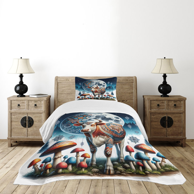 Coverlet, Twin Coverlet / Bedspread + 1 Standard Sham
