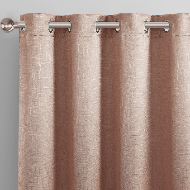Blackout Single Curtain Panel, Blush, 52" W x 90" L