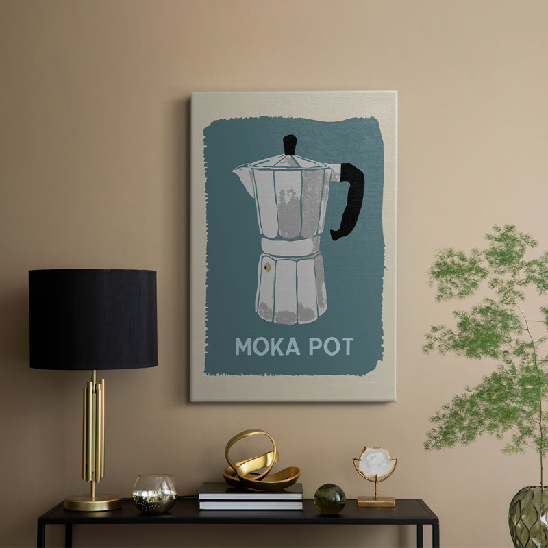 Café moderne II - Cavas enveloppés de galerie, H 27 po x l 18 po