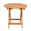 Table d'appoint en bois pliable sans installation, finition, supporte les plats de service lourds