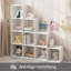 10 Cube Bookcase Open Compartments Bookshelf for Living Room Bedroom Home Office-50170262-133575534