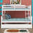 Twin Over Full Rubber Wood Bunk Bed With Trundle, Convertible Ladder And Guardrail, Detachable-585777789-603021755