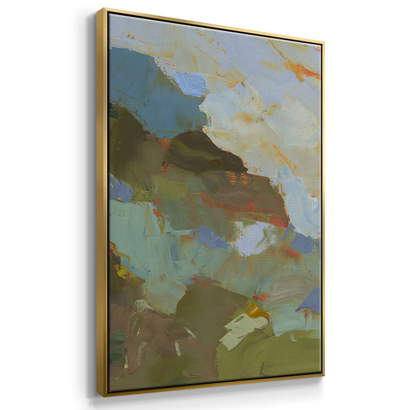 " Sojourn " 3 - Pieces, Gold, 40" H x 78" W x 2" D