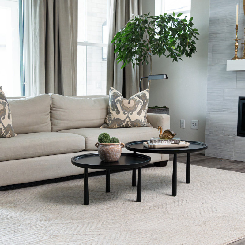 Maven Lane Sonia Wooden Nesting Coffee Tables