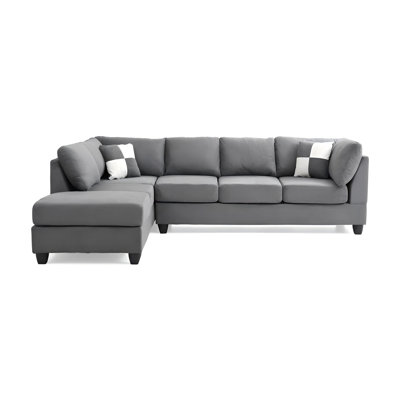 Canapé modulaire Malone (3 boîtes), gris