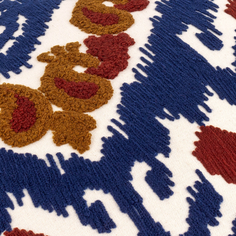 Henderson Cushion Cover Abstract Square Cushion Cover, Blue/Brown