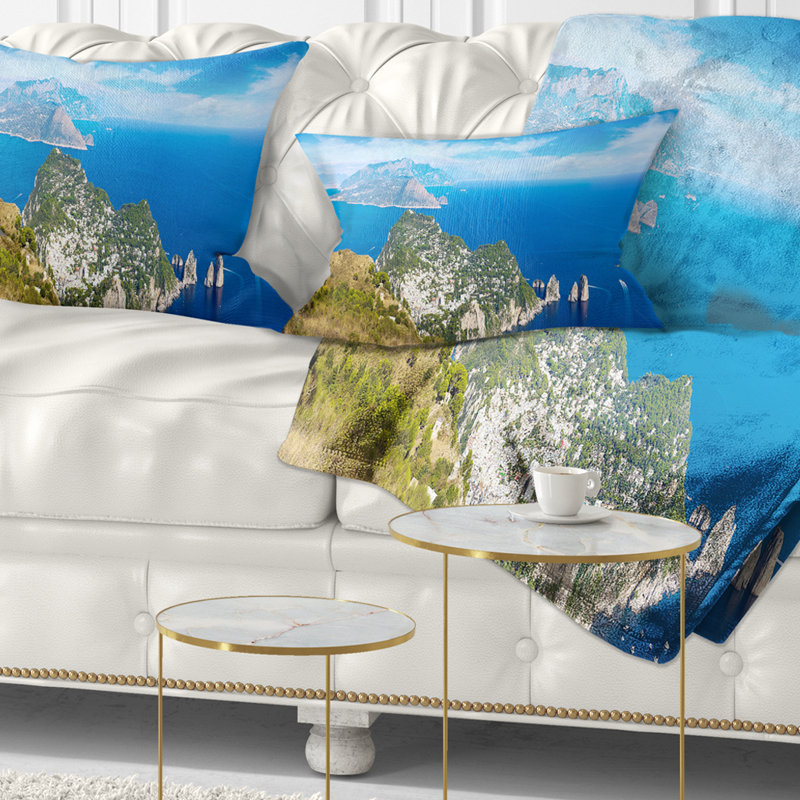Coussin Capri en Italie - paysage imprimé