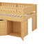 Lit mezzanine double avec armoire-493180333