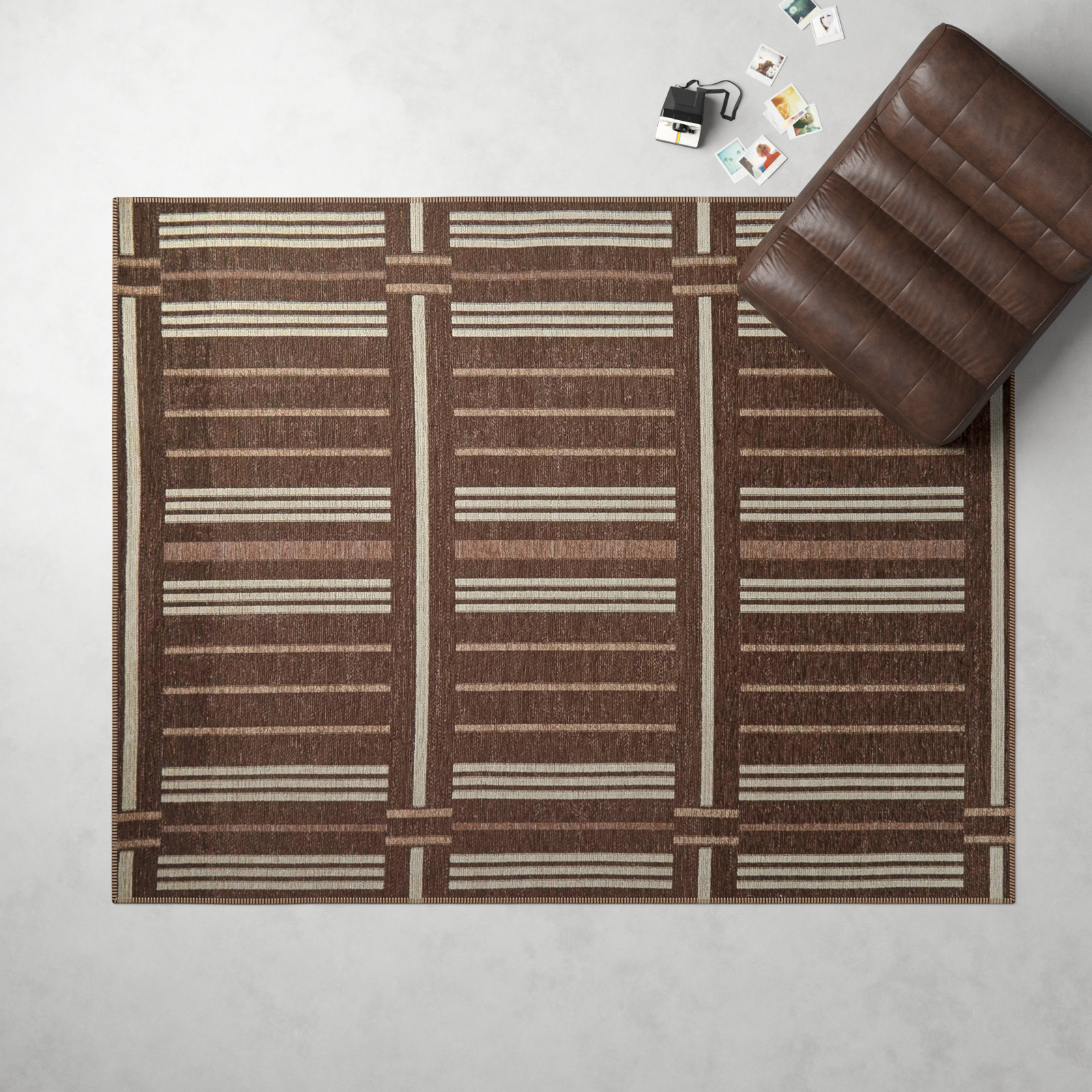 Rectangle Claudina Area Rug, Rectangle 5'3" x 7'