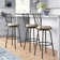 Basche Swivel Adjustable Height Bar Stool