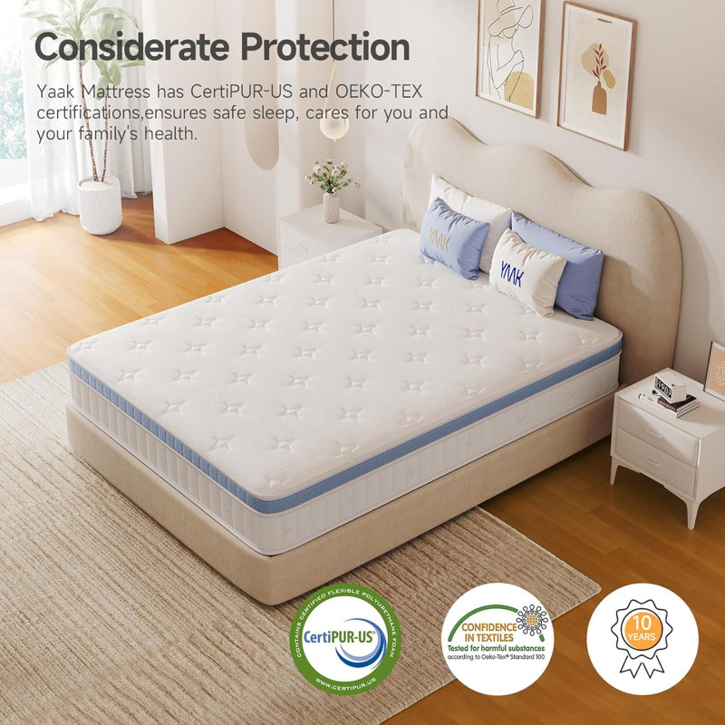 Medium Cooling Gel Memory Foam Mattress, Twin, 10"