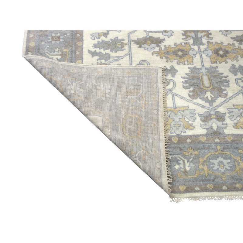 Tapis ivoire 8 x 10 Oushak Serapi