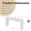 Console Antique Natural Farmhouse - Table d'entrée en bois rétro-116489102