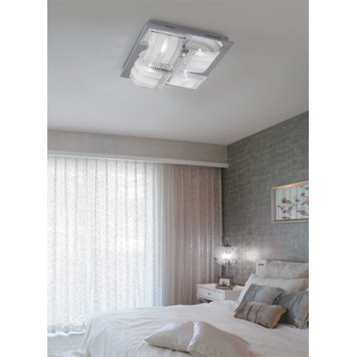 Crystal & Glass Flush Mount