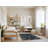 Machine Washable Space Gray Area Rug-656676135