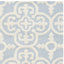 Tapis bleu clair / ivoire en laine touffeté à la main Ame-24824737