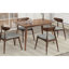 Ensemble de 2 chaises rétro en bois d'hévéa avec dossier et coussins ergonomiques-7553719-7553718