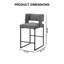 Ensemble de 2 tabourets de bar Camira
