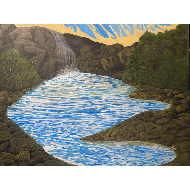 Le son du calme 05 par Alicia Lopez, H 25,25 po x l 31,25 po