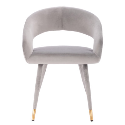 Fauteuil en velours Belora