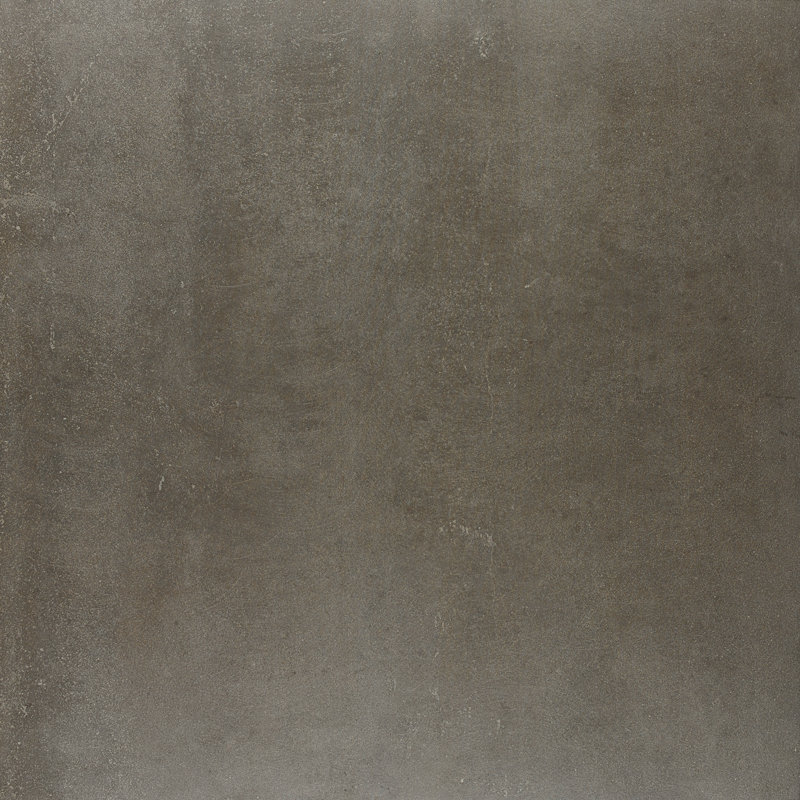 High Street Semi-Polished 12'' W x 12'' L Porcelain Concrete Look Singular Tile, Steel
