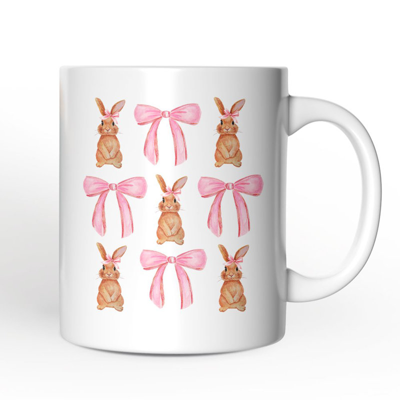Grande tasse de Pâques Coquette Bunny