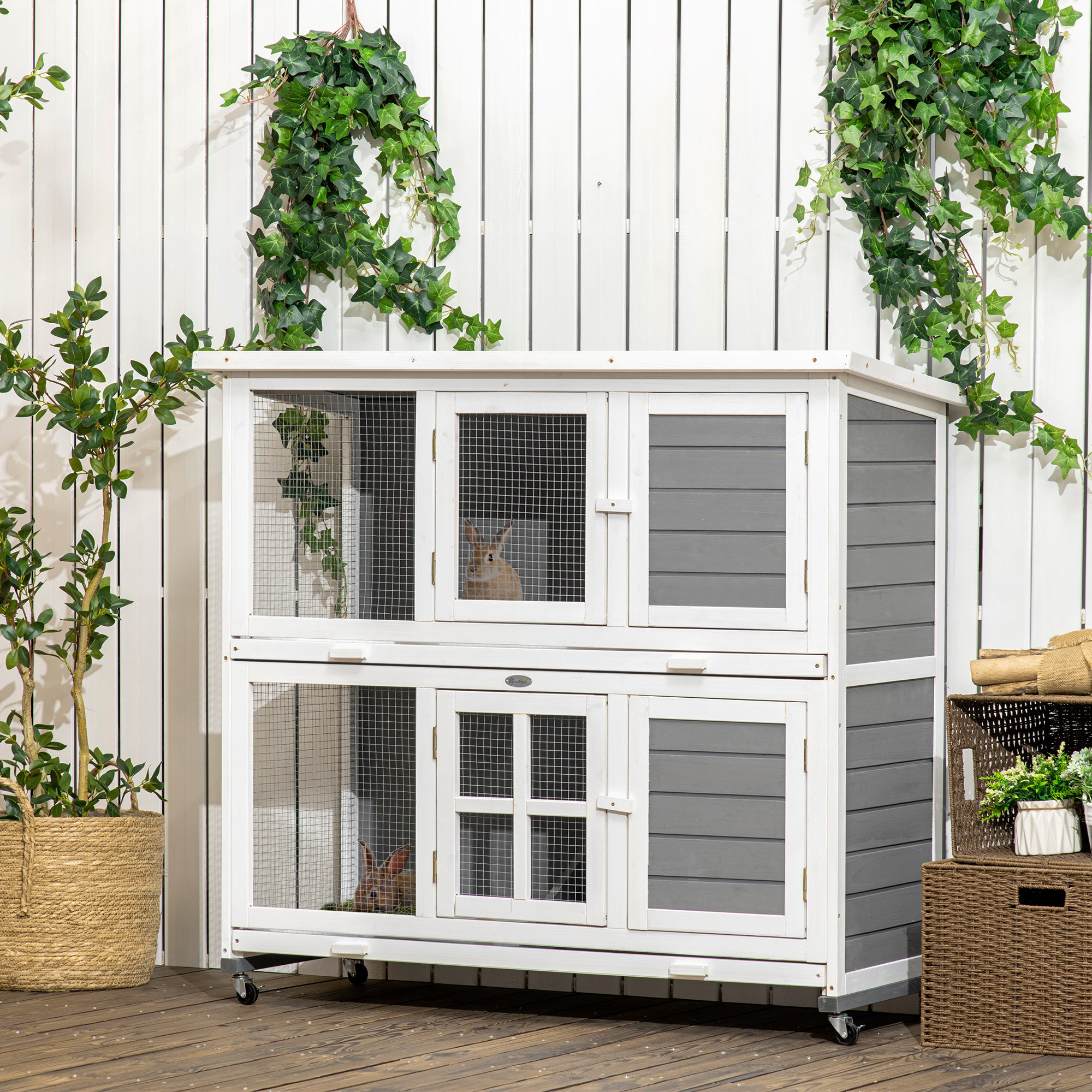Archie & Oscar Mora Weather Resistan Rabbit Hutch with Ramp & Reviews ...