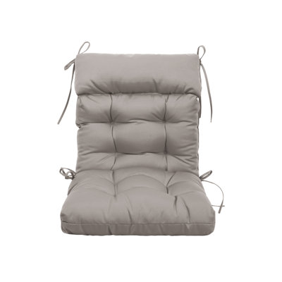 Adirondack Outdoor Chair Cushion, 44X21x4 Inches All Weather Patio Cushion, 100% Polyester UV Protective Water Repellent Tufted Cushion With Recycled Filling For Wicker Patio Furniture,Grey