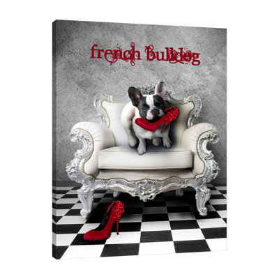 "French Princess Bulldog", toile tendue par Babette